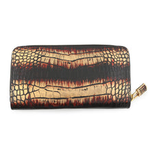 Load image into Gallery viewer, LOUIS VUITTON Zippy wallet Black/Gold Exotic Leather