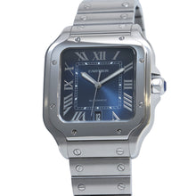 将图像加载到图库查看器中,CARTIER Santos de Cartier LM W39.8mm Stainless Steel Blue DialWSSA0030