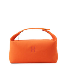Load image into Gallery viewer, HERMES Brid a Black Orange/Bordeaux Canvas Size GM