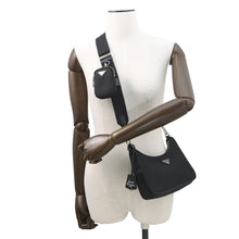 Load image into Gallery viewer, PRADA Re-Edition 2005 Re-Nylon Shoulder Bag Black1BH204 Nylon Leather