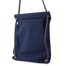 Load image into Gallery viewer, HERMES Aline Backpack Navy Toile Chevrons Size PM