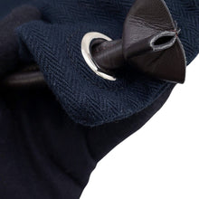 Load image into Gallery viewer, HERMES Aline Backpack Navy Toile Chevrons Size PM