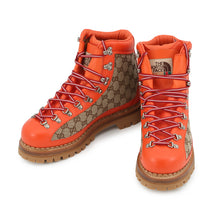 Load image into Gallery viewer, GUCCI The North Face collaboration trekking boots Orange/Beige679914 GG Canvas Leather Size 10