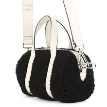 将图像加载到图库查看器中,FENDI Zucca 2-way mini bag Black/White7VA570 Fur Leather