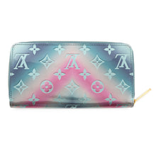 将图像加载到图库查看器中,LOUIS VUITTON Zippy Wallet Pink/BlueM90520 Monogram Vernis Leather
