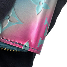 Load image into Gallery viewer, LOUIS VUITTON Zippy Wallet Pink/BlueM90520 Monogram Vernis Leather