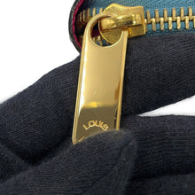 Load image into Gallery viewer, LOUIS VUITTON Zippy Wallet Pink/BlueM90520 Monogram Vernis Leather