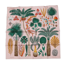 Load image into Gallery viewer, HERMES Carre Palm Catalog INDEX PALMARUMU Size 90 Rose pale/Vert/Multicolor Silk100%