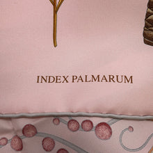 Load image into Gallery viewer, HERMES Carre Palm Catalog INDEX PALMARUMU Size 90 Rose pale/Vert/Multicolor Silk100%