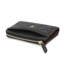 将图像加载到图库查看器中,CHANEL Matelasse CC Logo Fragment Card Case BlackAP3179 Caviar Leather