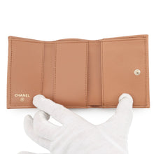 将图像加载到图库查看器中,CHANEL Classic Small Flap Wallet Tri-fold Wallet CamelAP0230 Caviar Leather