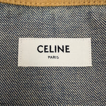 将图像加载到图库查看器中,CELINE Dark Union Wash Denim Lacquer Jacket Size XS Blue2Q493365M Cotton100%