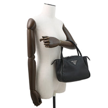 Load image into Gallery viewer, PRADA Vitello Dino 2WAY Handbag Black1BC145 Leather Size Small