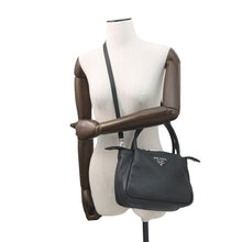 Load image into Gallery viewer, PRADA Vitello Dino 2WAY Handbag Black1BC145 Leather Size Small