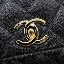 Load image into Gallery viewer, CHANEL Matelasse Coco Handle 2wayChainShoulder BlackAP4244 Caviar Leather Size Minimini(16)