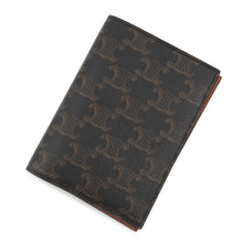 将图像加载到图库查看器中,CELINE Triomphe Passport Cover Black/Tan4M3432AK1.04BT PVC Leather