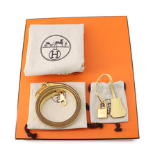 将图像加载到图库查看器中,HERMES Kelly Retourne sewing Jaune Poussin Swift Leather Size 25