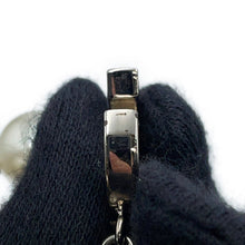 Load image into Gallery viewer, CHANEL CC Logo Long Necklace SilverA36121 Metal Faux Pearl Rhinestone