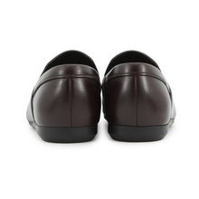 Load image into Gallery viewer, PRADA Brushed Leather Square Toe Loafers Brown2DE075 Leather Size 5