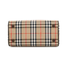 Load image into Gallery viewer, BURBERRY Burberry Nova Check Travel Bag Beige/Brown Canvas Leather