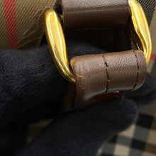 Load image into Gallery viewer, BURBERRY Burberry Nova Check Travel Bag Beige/Brown Canvas Leather