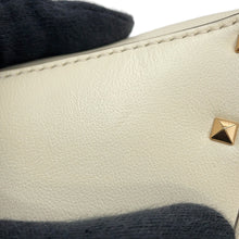 将图像加载到图库查看器中,RED VALENTINO Padlock Studded Whispy Bucket Shoulder Bag White5W2B0Q00PIY Leather
