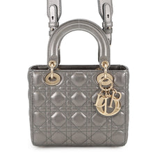 将图像加载到图库查看器中,Dior MY ABCDIOR Lady Dior Cannage MetalicGrayM05380WEC Lambskin Size Small