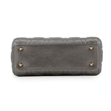 将图像加载到图库查看器中,Dior MY ABCDIOR Lady Dior Cannage MetalicGrayM05380WEC Lambskin Size Small