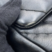 将图像加载到图库查看器中,CHANEL Chevron Bag Charm with Chain Shoulder Black Lambskin Size 25