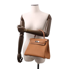 Load image into Gallery viewer, HERMES Kelly Retourne Gold Togo Leather Size 28