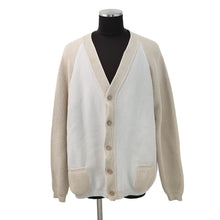 Load image into Gallery viewer, FENDI Knit cardigan Size 58 Beige/Light GrayFZC498 Cotton57% Nylon43%