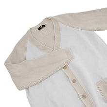 Load image into Gallery viewer, FENDI Knit cardigan Size 58 Beige/Light GrayFZC498 Cotton57% Nylon43%