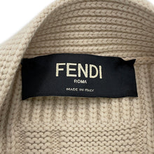 Load image into Gallery viewer, FENDI Knit cardigan Size 58 Beige/Light GrayFZC498 Cotton57% Nylon43%