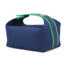 将图像加载到图库查看器中,HERMES Brid a Black Navy/Green Canvas Size PM