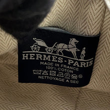 将图像加载到图库查看器中,HERMES Brid a Black Navy/Green Canvas Size PM