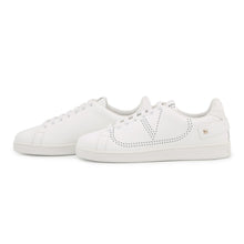 Load image into Gallery viewer, Valentino Garavani Perforated Logo Sneakers WhiteTZM20W2 Leather Size 41