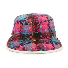 Load image into Gallery viewer, GUCCI Spicy Check Hat Size M/22.4" Multicolor728469 Wool 51% Acryl 25% Nylon 14% Mohair 8% Polyester 1% Cotton 1%