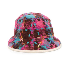 Load image into Gallery viewer, GUCCI Spicy Check Hat Size M/22.4" Multicolor728469 Wool 51% Acryl 25% Nylon 14% Mohair 8% Polyester 1% Cotton 1%