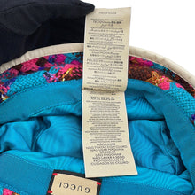 Load image into Gallery viewer, GUCCI Spicy Check Hat Size M/22.4" Multicolor728469 Wool 51% Acryl 25% Nylon 14% Mohair 8% Polyester 1% Cotton 1%