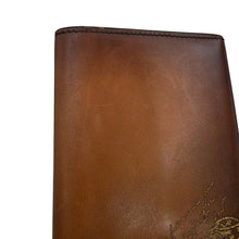 将图像加载到图库查看器中,Berluti Espace Scritto Long Wallet Brown Venice Scritto Leather