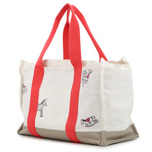 Load image into Gallery viewer, HERMES Adada Mother's Bag Bougainvillier/White/Gray Canvas