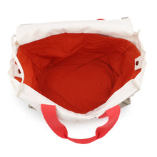 Load image into Gallery viewer, HERMES Adada Mother's Bag Bougainvillier/White/Gray Canvas