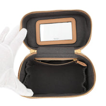 Load image into Gallery viewer, JIMMY CHOO 2WAY vanity bag Beige Leather