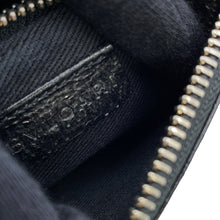 Load image into Gallery viewer, BVLGARI Logomania Shoulder Pouch Black Canvas Leather