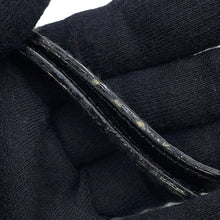 将图像加载到图库查看器中,BVLGARI Logomania Shoulder Pouch Black Canvas Leather