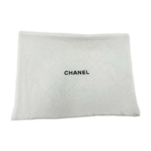 Load image into Gallery viewer, CHANEL Faux Pearl CC Logo Scarf Black Cashmere82% Silk18% Faux Pearl