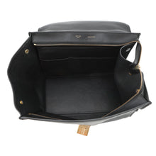 将图像加载到图库查看器中,CELINE Trapeze 2WAYBag Black Crocodile Embossed Leather Suede