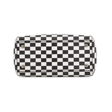 将图像加载到图库查看器中,Dior Lady's Dior Checkered 2-Way Bag White/Black Leather Size Medium