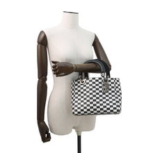 将图像加载到图库查看器中,Dior Lady's Dior Checkered 2-Way Bag White/Black Leather Size Medium
