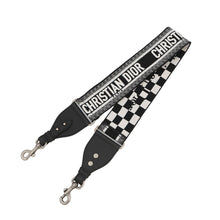 将图像加载到图库查看器中,Dior Lady's Dior Checkered 2-Way Bag White/Black Leather Size Medium